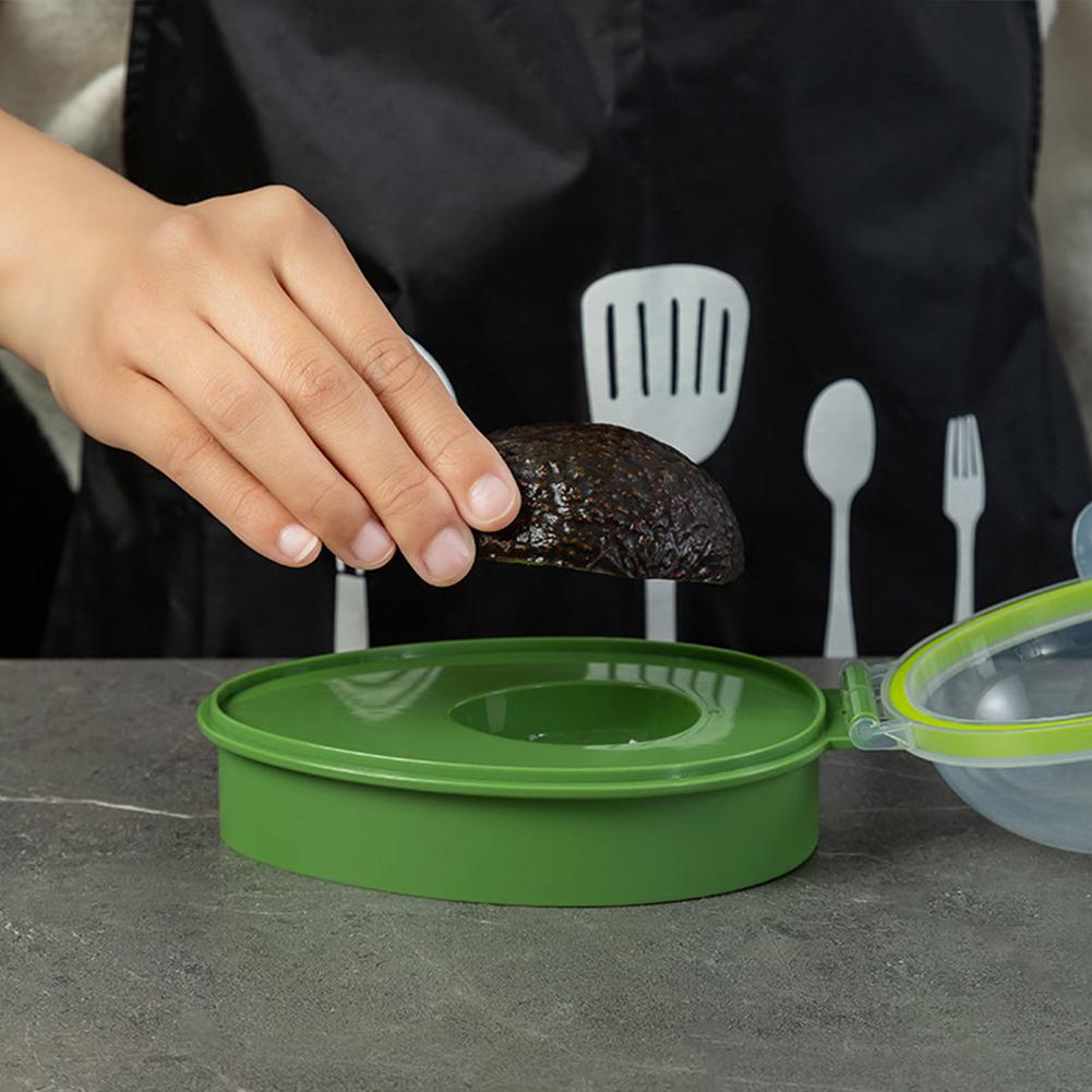 Avocado-Aufbewahrungsbehälter Wiederverwendbare Avocado-Aufbewahrungsbox Obst-Aufbewahrung Avocado-Aufbewahrungsbehälter zur Frischhaltung von Lebensmitteln