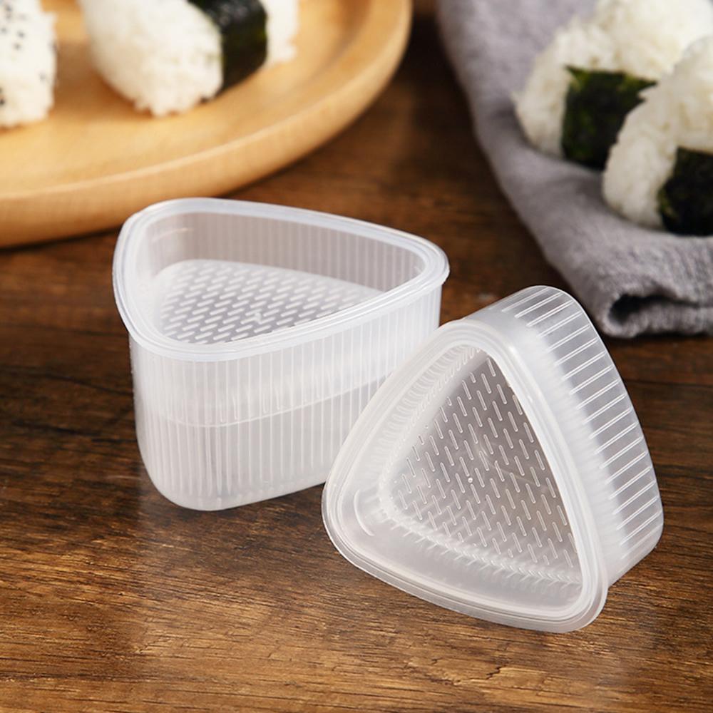 

Triangle Rice And Vegetable Roll Mold 2 PCS Of Sushi Mold Size Package Bento Laver Roll Wrapped Rice Tools
