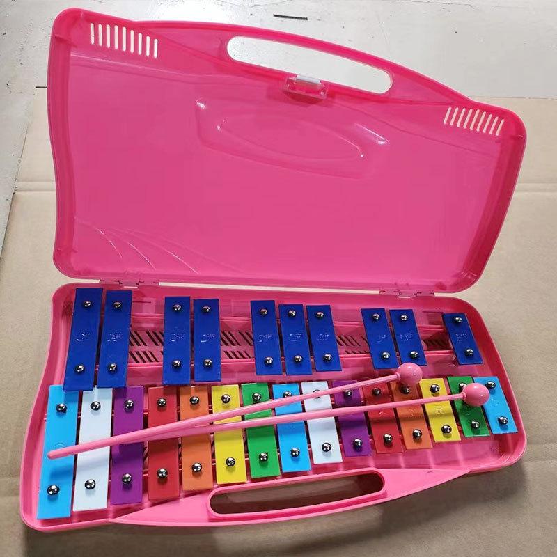 25-Tone Aluminum Xylophone for Kindergarten Early Education - Children's Percussion Instrument and Orff Hand-Knocked Piano.