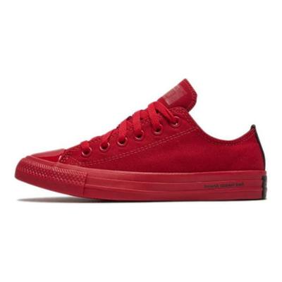 Alpargatas unisex de cordones con puntera redonda Chuck Taylor All Star rojas