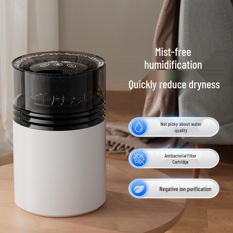 USB Mist-Free Humidifier & Negative Ion Air Purifier for Bedroom