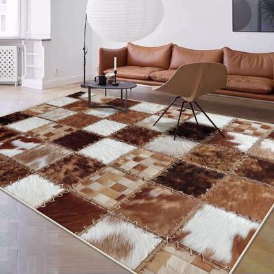 Imitation Sheepskin Carpet for Living Room Abstract Decoration Home Sofa Area Rugs Washable Bedroom Cloakroom Floor Mat Non-slip