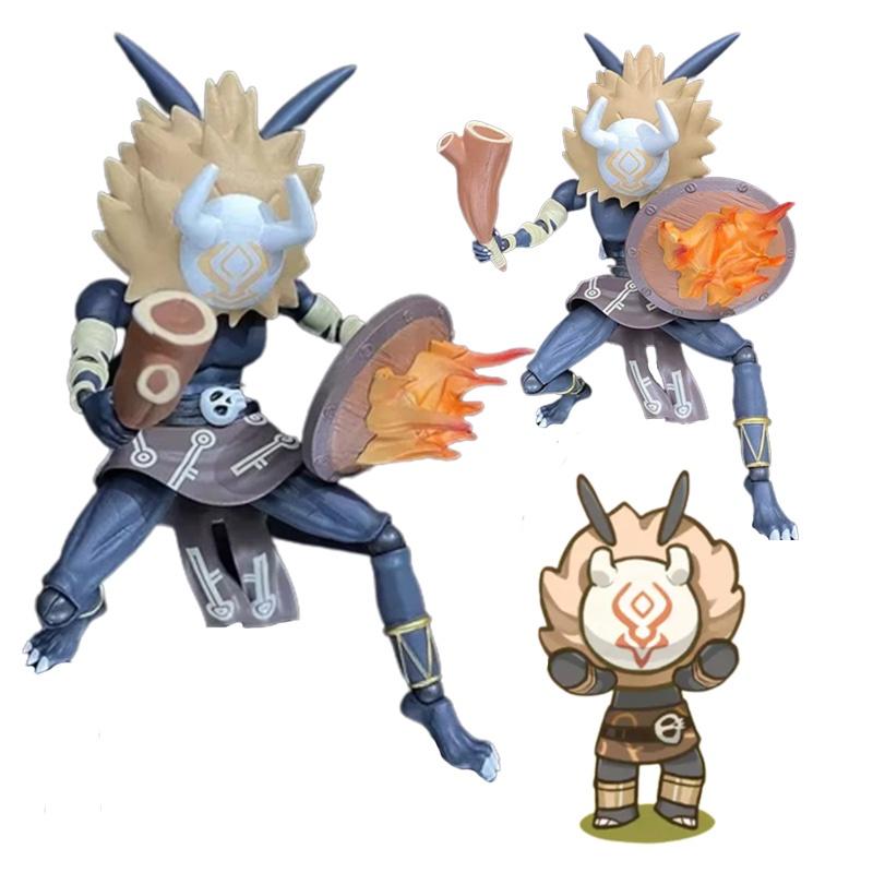 Original Genshin Impact Figma Chubby Soldier Action Figure 18.5cm Height Joint Movable