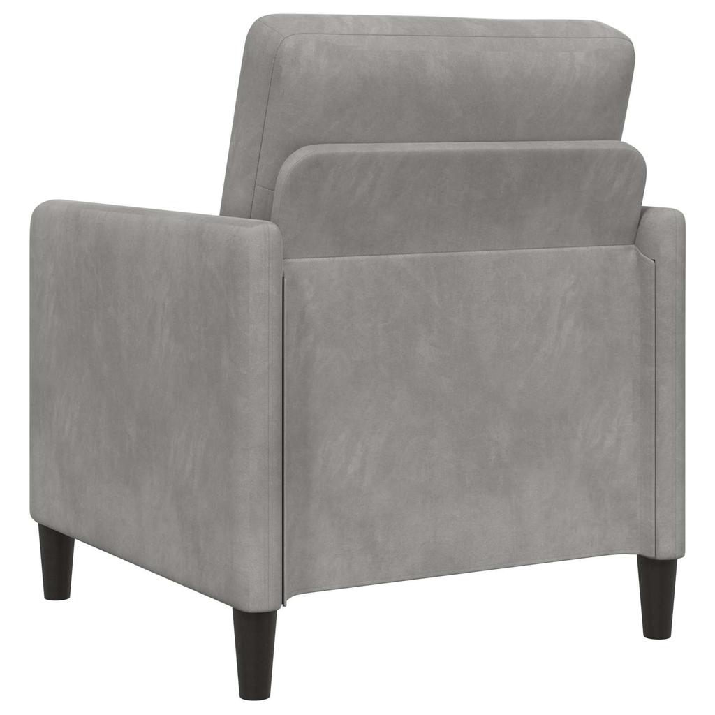 Sofa Set with Storage 2 pcs Light Grey Polyester