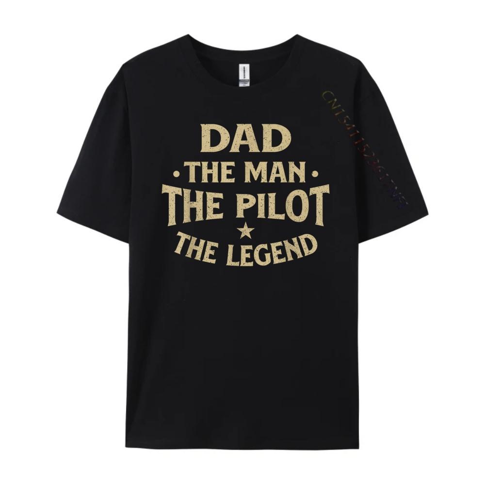 Dad The Man The Pilot The Legend Airlines Airplane Lover Fashion T Shirt Men T Shirts For Men Birthday