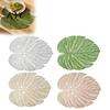Langlebige PVC-Tischmatten Monstera-Blatt-Platzset, Hohlmatte, Wasserdicht Ölbeständig Hitzebeständig Tischplatten-Schutz für Hochzeit Bankett