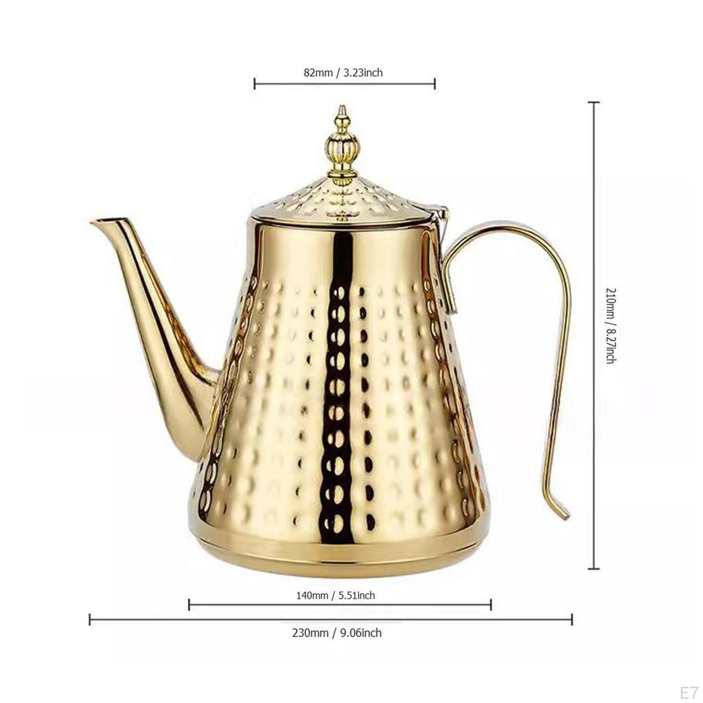 Stainless Steel Kettle for Loose Leaf Tea And Coffee Serving at Home Or Office