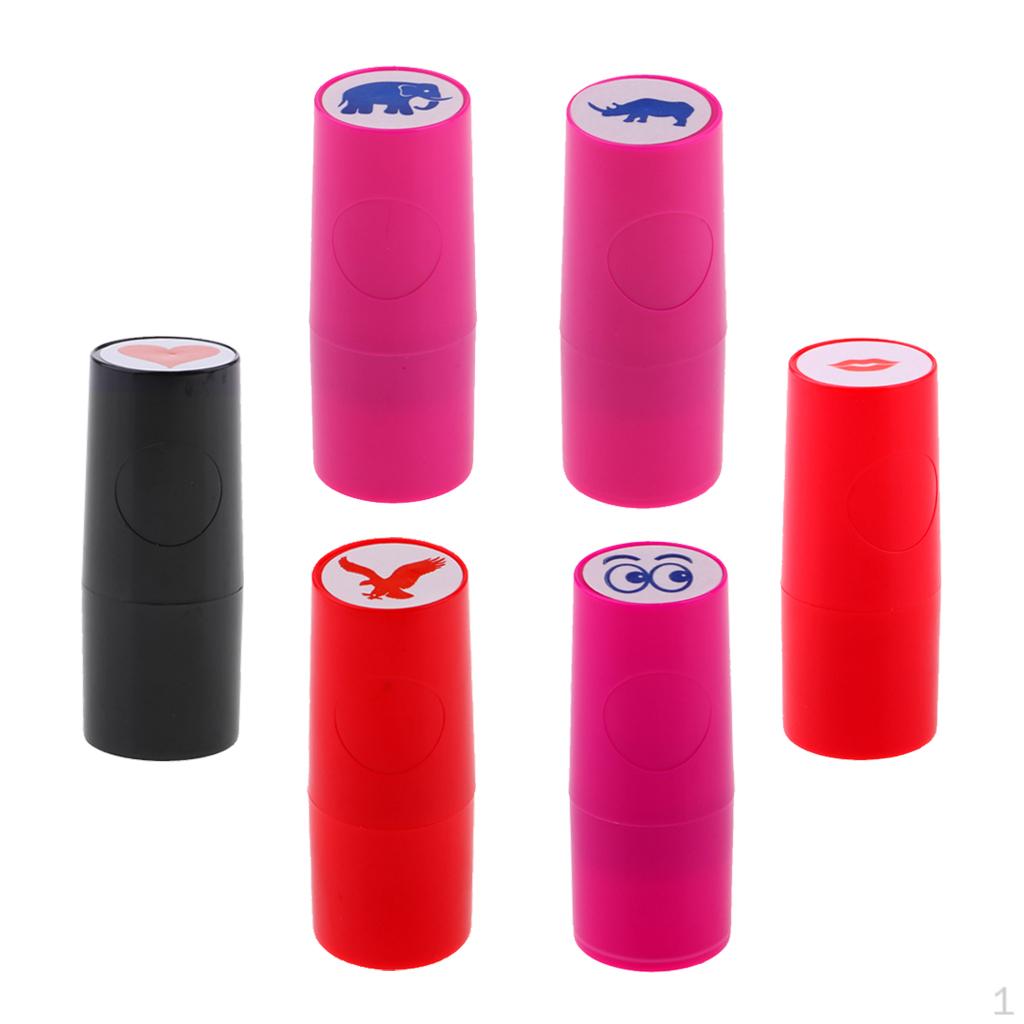 6 Pieces Golf Ball Stamper 2.1cm/0.83 inch Diameter Stamp Marker