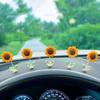 Sunflower Car Dashboard Decorations Cute Bobblehead Sunflower Car Dashboard Decor For Dashboard