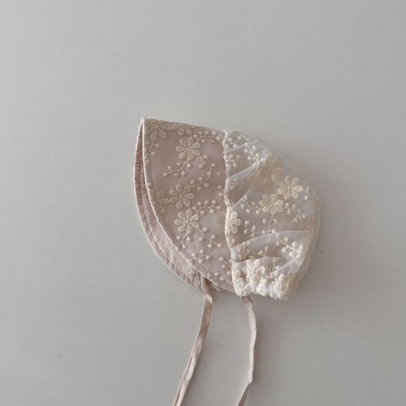 Newborn Outdoor Bonnet Infant Outdoor Photography Lace Bonnet for Travel Camping