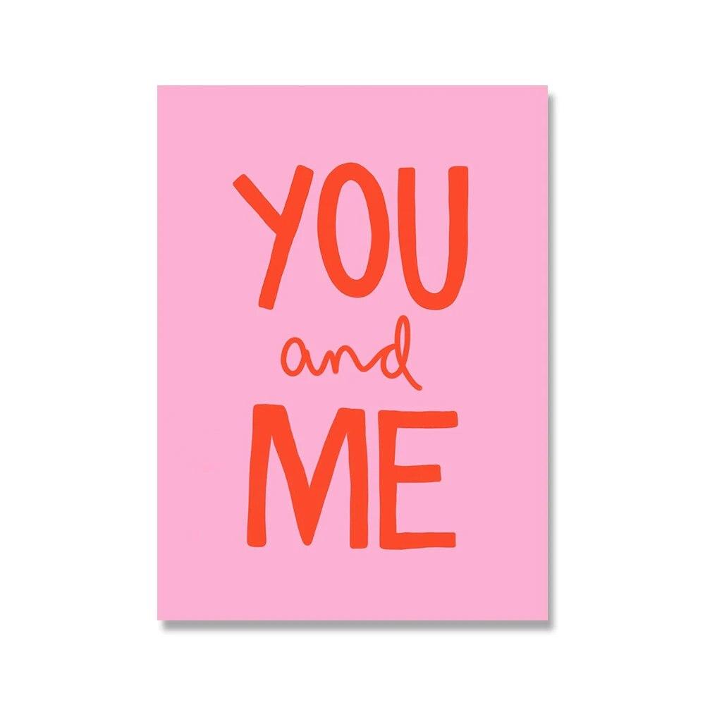 You Are Enough Colourful Quote Poster See Future Rainbow Illustration Print Wall Art Canvas Painting For Living Room Modern Home No Frame