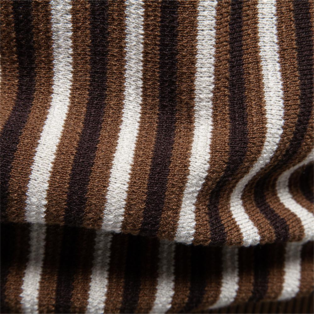 2026 Summer Men's Polo Shirts Stripe Design Ice Silk Short Sleeve Cool Touch Breathable Casual Outdoor Polo Shirt for Men