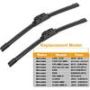 2 Wipers Replacement For Benz 2008-2014 W207 W212 W218 W204 Class C250 C300 C350 C63 AMG W218 C218 CLS550 CLS63 AMG Replacement Windshield Wiper