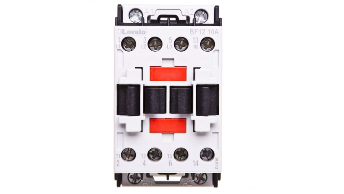 Contacteur de Puissance 3P 12A 5,7kW à 400Vca Ac3, Bobine 230Vca 50/60Hz 1O 0F Bf1210A230