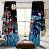 Mushroom Printing Curtain Rod Pocket High Shading Curtain Suitable Ideal Ideal for Kitchen Area Bedroom Study Cafe Living Room Home Decor Modern
