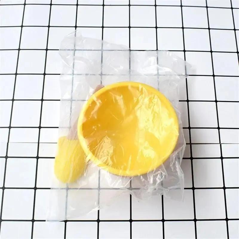 1 Pcs Ice Cream Bowl Set Double Layer Plastic Cup Creative Mixing Bowl Ice Cream Cone Shape DIY Ice Cream Tools