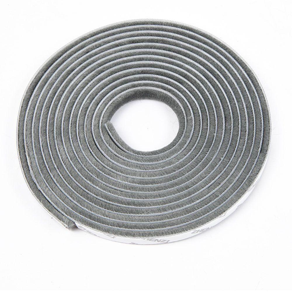 New 10Meters Sealing Strip Self-adhesive White Grey Wind-proof Brush Strip Door Brush Strip Home Door Window