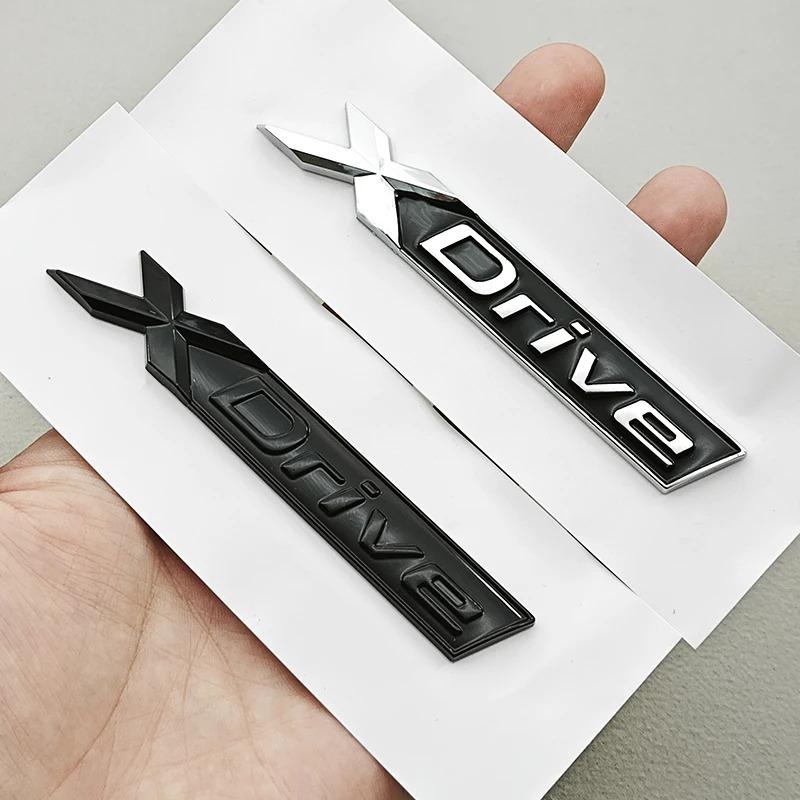 3D ABS Logo XDrive Emblemat X Drive Odznaka na Tylną Klapę Samochodu Naklejka na Błotnik Boczny Do BMW Xdrive Seria 3 Seria 5 X1 X3 X5 Akcesoria