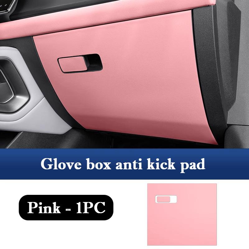 For BYD Atto 2 Car Glove Box Storage Bag Pocket Protective Pad Leather Anti Kick Pad Protection Sticker Interior Stowing Tidying
