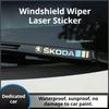 AAAJI1 4 Car Stickers, Window Wiper Decorative Stickers, Laser Waterproof, Suitable for Octavia Superb Rapid Kodiaya Kroya Fabia