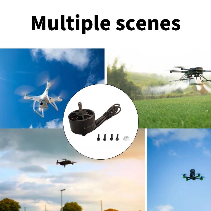 Lightweight 3115 900KV 3-6S Brushless Motor Replacement for Long Distance FPV Frame Drones Replacement Accessories