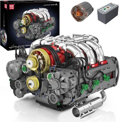 MOULD KING 10181 Technické hračky do auta Motorizovaný plochý motor Stavebnice Sestava Motor do auta Cihlový model Dětský vánoční dárek