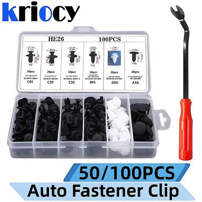 Kit de fixation pour panneau de porte, clips de fixation pour carrosserie de voiture, rivets, goupille de retenue, clips de fixation pour pare-chocs, emballage en boîte ou en sac