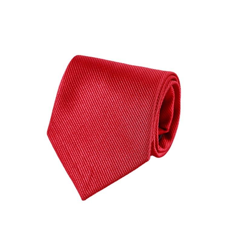 Zipper Tie Plain Face Upscale Groom Best Man Presides Over Hotel Business Men And Women Professional Dress Wedding Red And Black Collar