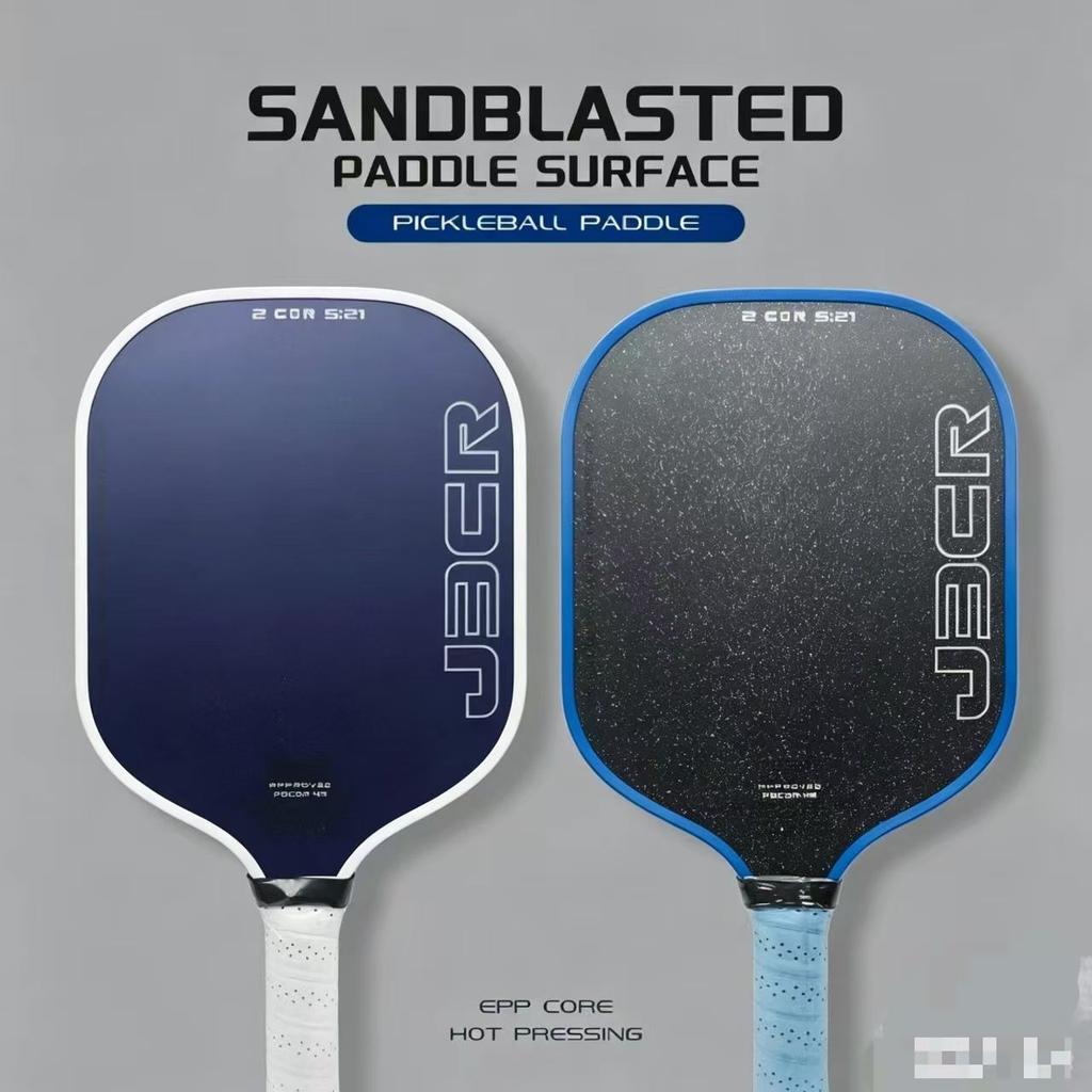 J3CRepp Gen5 Pressa a Caldo Potenza Fibra di Carbonio Racchetta da Pickleball Nucleo in Schiuma Vernice Opaca Ruvida Racchetta Pro per Allenamento Competizione