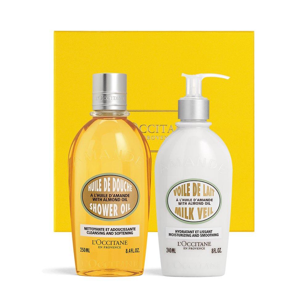 

L OCCITANE Almond Body Care Duo (Shower Oil 250ML + Milk Veil 240ML)