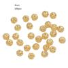 Round Spacer Beads for Jewelry Making Gold Silver Color Copper Beads Separators