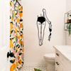 1pc Modern Minimalist Nude Woman Metal Wall Decoration - Ideal for Bathroom. An Elegant Wall Art for Room and Vintage Decor.