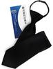 Black Necktie for Etiquette Guide Solid Perfect for and Memorial Services [HISDERN] D-02 "Funeral" One-Touch Men, Formal, 3-Second Attachment,