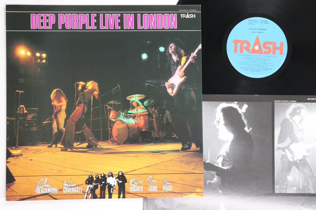 LP Record DEEP PURPLE - Live In London AW25019 TRASH 1982 Japan Rock Used