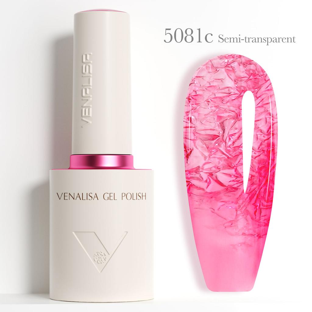 Venalisa 10ml Jelly Gel Nail Polish HEMA/TPO-Free Semi-Transparent Colors UV LED Soak Off Gel for DIY Manicure Kit