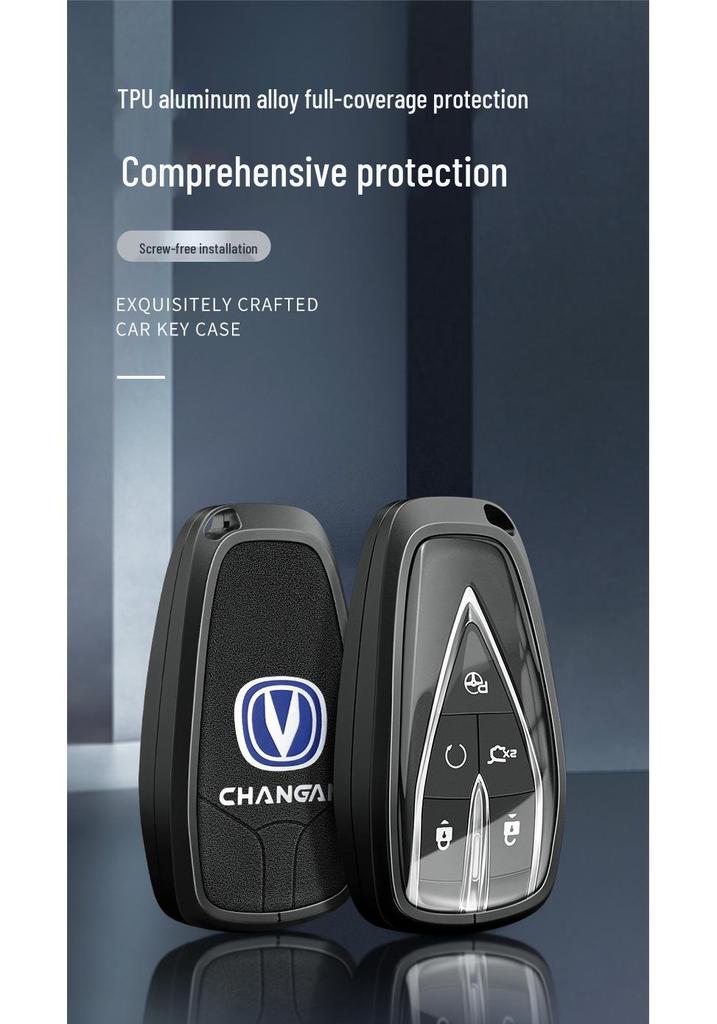 Changan Key Case: Compatible with CS75 Plus, CS55 Plus, CS35 Plus, Eado, Oshan X7, X5 Models