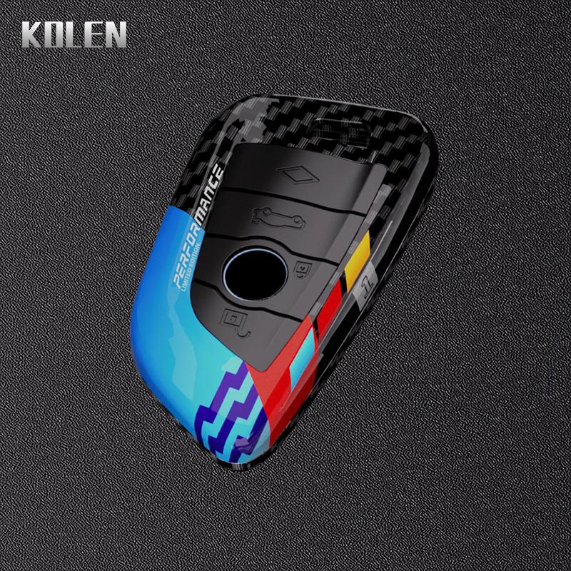 ABS-Kohlefaser-Autoschlüsselgehäuse-Abdeckungsschale für BMW 1 3 5 7 Serie X1 X3 X4 X5 X6 G20 G30 F15 F16 G01 G02 G05 F10 F20 F30 G07 F34