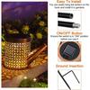 Solar Watering Can Light Outdoor Garden Art LED String Light Hanging Kettle Lantern Pathway Patio Decorative Lamp Stake Light