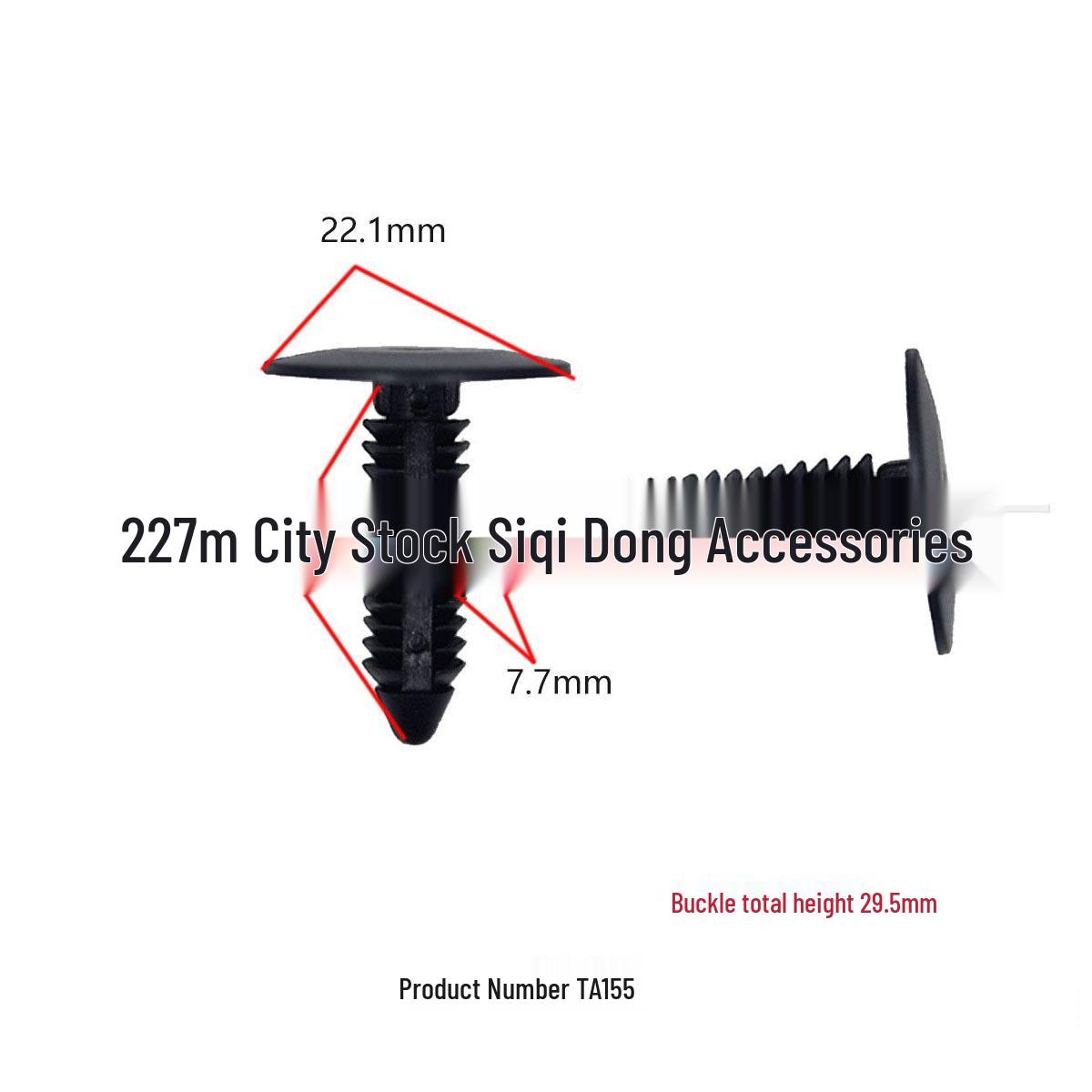 

Chrysler Interior Trim Panel, Mudguard, and Spare Tire Cover Installation Clips 10000 units