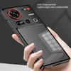 Elastic Snap Magnetic Metal Bumper Frame Case for ZTE Nubia Z80 Z70 Z70S Ultra 5G Clear Frosted PC Lens Protector Back Cover