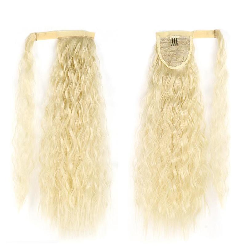 LISI HAIR Naturalnie falowane długie włosy syntetyczne przeszczepiane damskie kucyki doczepiane kucyk