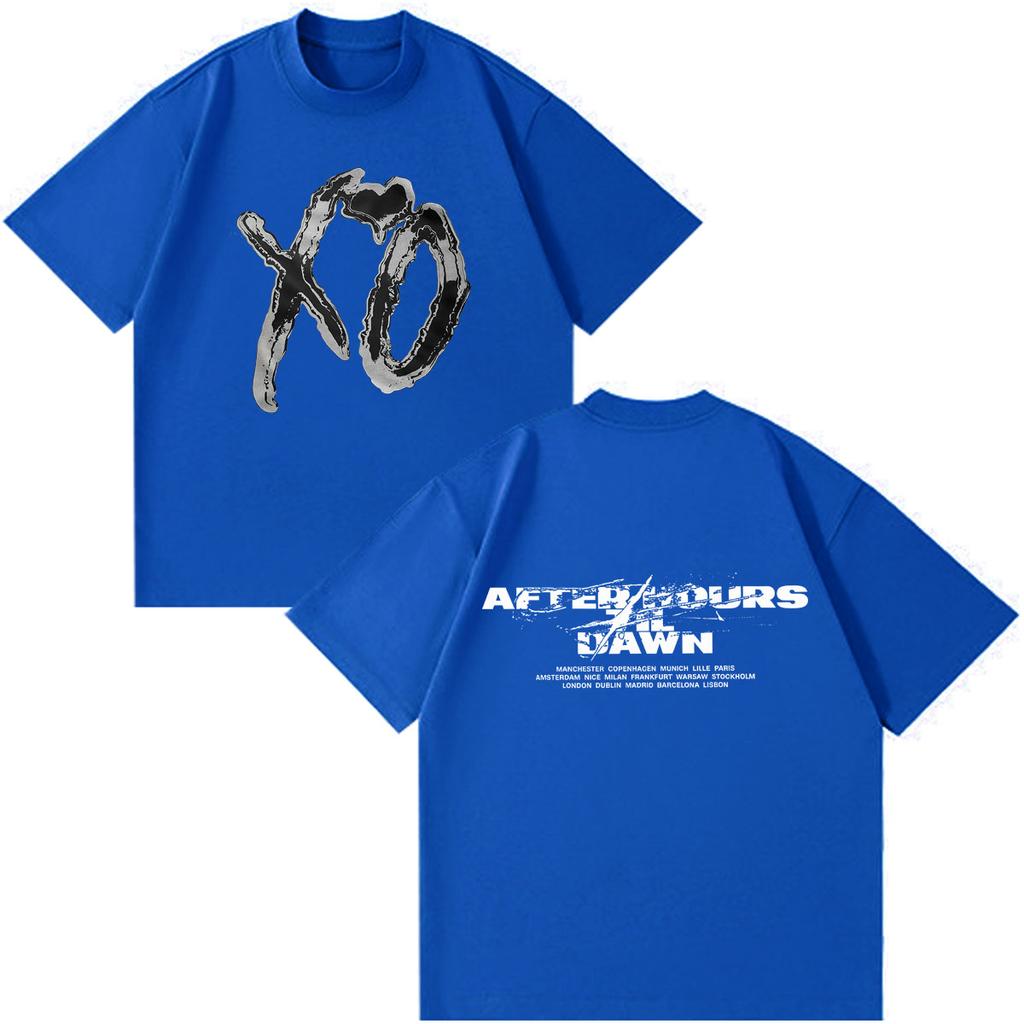 The Weeknd After Hours Til Dawn 2026 Tour PrintT Shirt Men Women Hip-hop T-shirt Summer Short-sleeved Gothic Punk T-shirts Tops