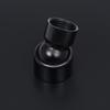 Rain Shower Head Stainless Steel 20 cm Round Black