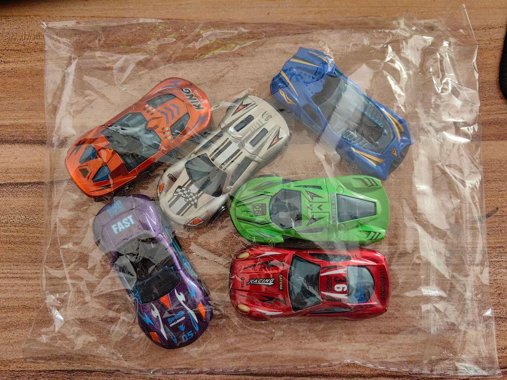 Kindergarten Back-to-School Toy: Pull-Back Car Set - Engineering & Military Vehicles in Individual Packaging