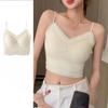 Elegance Casual Stylish Vest H876 Lace Beauty Undershirt Seamless Inner Lace Small Camisole Wrap Bra Non-marking Underwear Fixed Cup Anti-glare Bra
