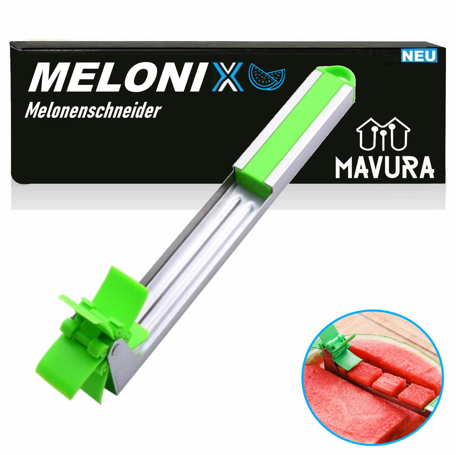 

MELONIX Watermelon Cutter Melon Portioner Knife Stainless Steel Fruit Knife