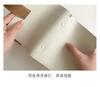 Vintage A7 Binder Notebook, Soft PU Leather Refillable Planner with Color-Blocking Design, Aesthetic Portable Journal