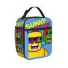 Sunny and Melon Lunch Bag For Women  Graphic Design Lunch Box Vintage Travel Cooler Bag Portable Oxford Thermal Tote Handbags