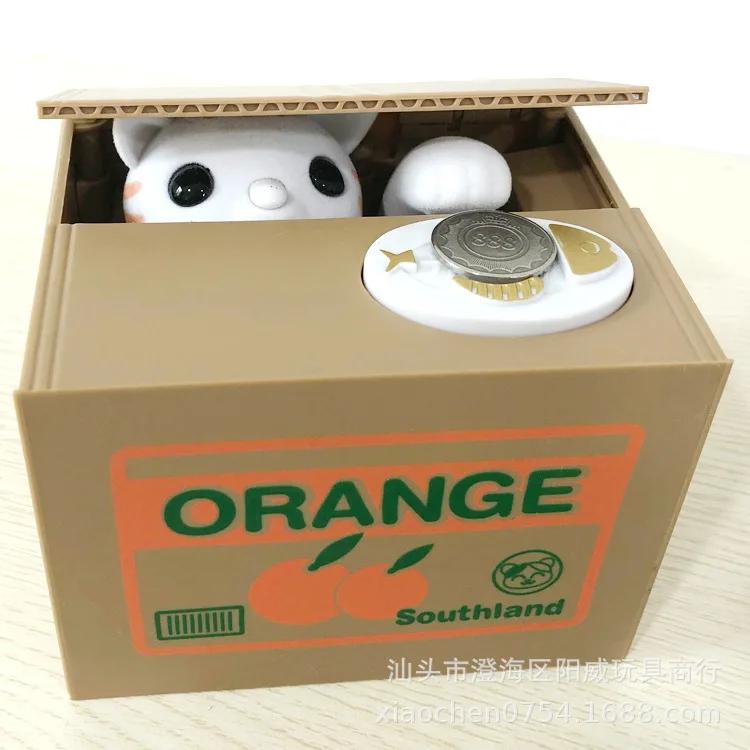 

Кошка Панда Кража Копилки Автоматическая Копилка Копилка для Сбережений Денег Ящик Для Хранения Монет Дети Подарки На День Рождения