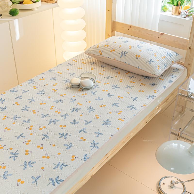 (Student Season) Small Fresh Printed Cotton Bed Cover Student Bed Cover